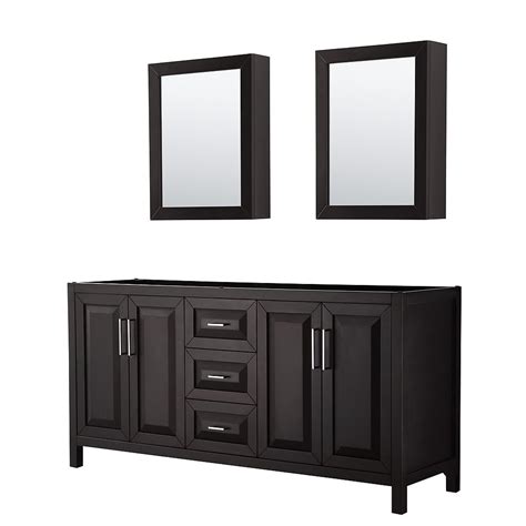 A new set of cabinets can transform your bathroom without breaking the bank. Wyndham Collection Daria 72 inch Double Vanity in Dark ...