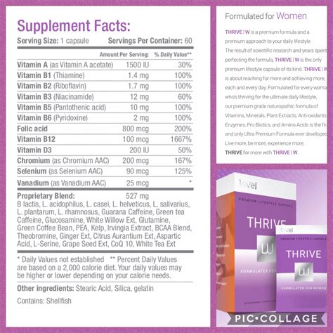 Le Vel Thrive Women S Capsules Thrive Experience Thrive Promoter Thrive