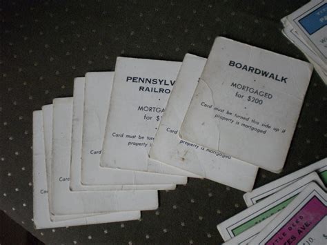Monopoly Title Deeds Complete 28 Cards Vintage