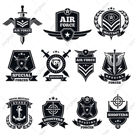 Military Logos And Badges Sign On Wing PNG And Vector With Transparent Background For Free