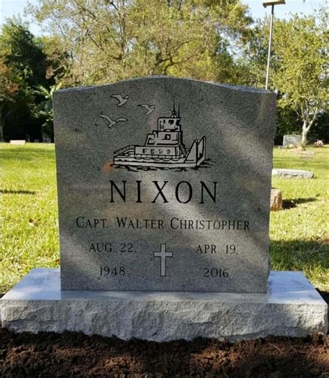 Single Upright Headstones And Single Upright Monuments Nixon