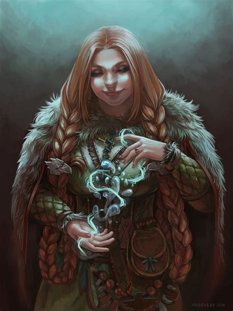 Lfa Kilia Hill Dwarf Druidess Rcharacterdrawing