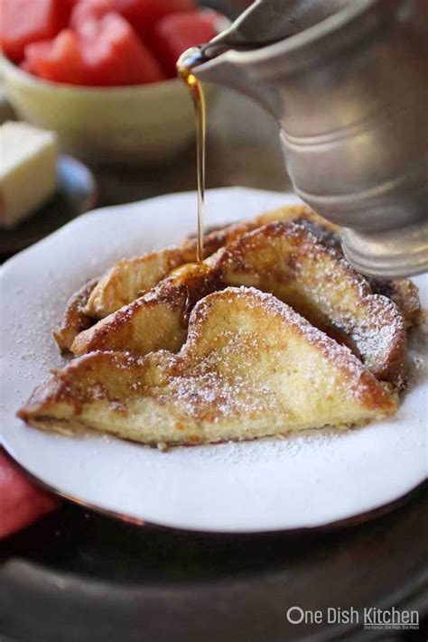 Easy French Toast Recipe For One One Dish Kitchen