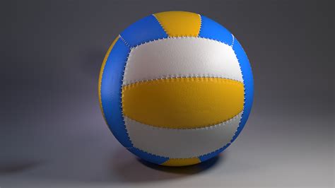 Volleyball Ball 3d Model 3 Obj Max Fbx Ztl Free3d