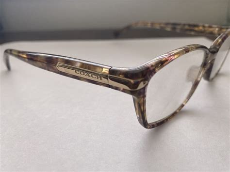 authentic coach eyeglasses frame 5287 hc6065 confetti light brown with case ebay
