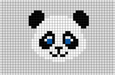Panda Pixel Art In 2021 Pixel Crochet Pixel Art Cross Stitch Animals