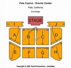 Pala Casino Events Center Seating Chart Pala Casino Events Center