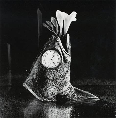 Japanese Bluefish Freesia And Clock 1987 Michiko Kon Japanese