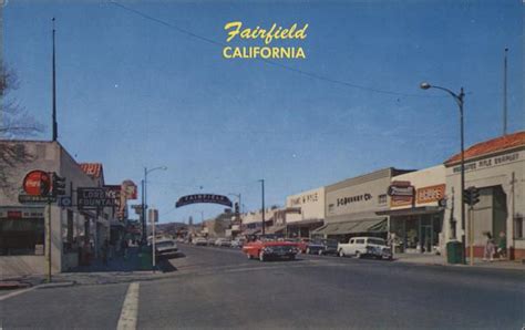 Texas Street Fairfield Ca Postcard