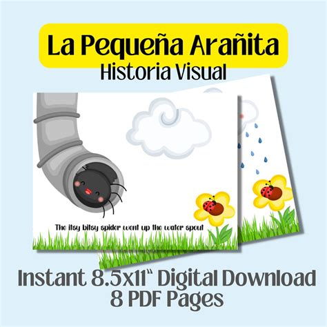 La Araña Pequeñita Historia Visual Bilingual Resource Bilingual