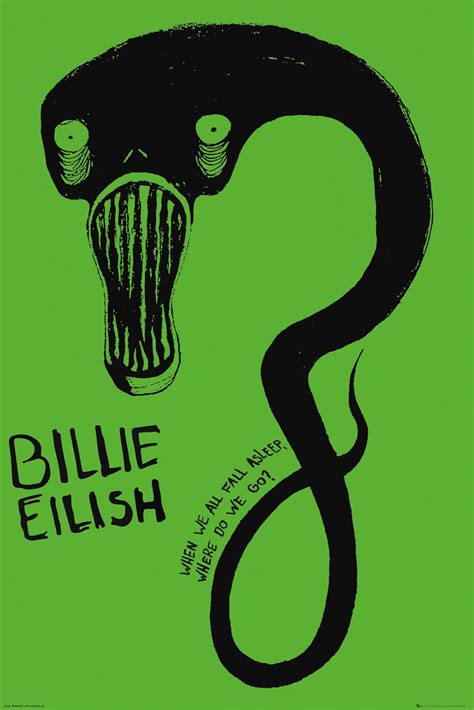 The most common billie eilish logo material is paper. BILLIE EILISH - MUSIC POSTER / PRINT (GHOUL / LOGO) (WHEN WE ALL FALL ASLEEP) | eBay