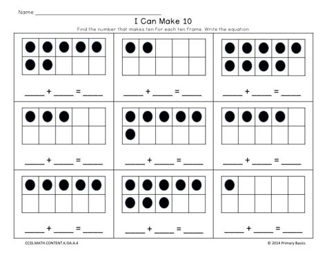 Just select an area from the list below Kindergarten Common Core Math Worksheets | Common core math, Math worksheets, Math