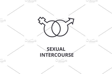 Sexual Intercourse Thin Line Icon Sign Symbol Illustation Linear