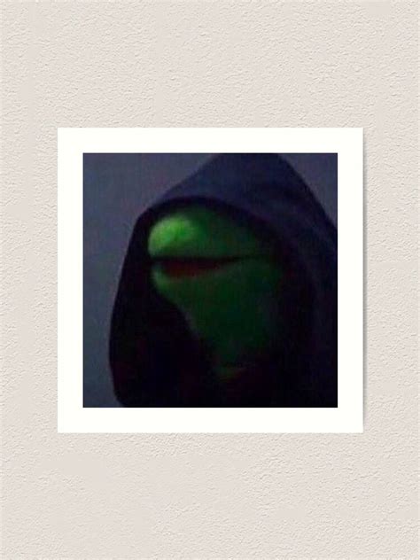 Hooded Kermit Art Print For Sale By Rarefreedom Redbubble