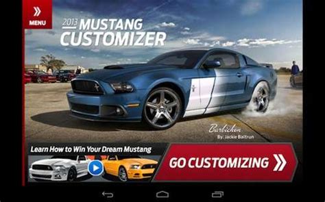 New 2013 Ford Mustang Mobile Customizer App Offers All New Feature
