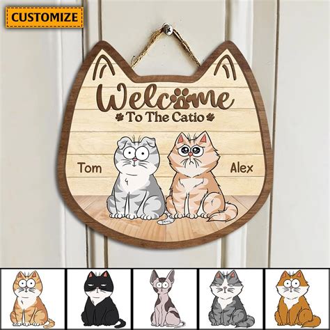 Personalized Signs For Home Wooden Cat Signs To Show Your Love For