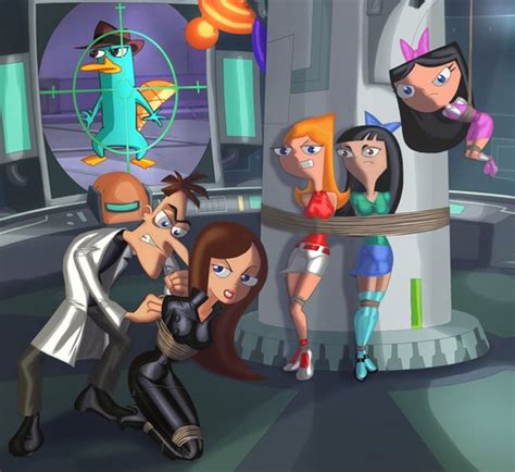 Candace Isabella Stacy Dr Doofenshmirtz Perry The Platypus And Vanessa Phineas And Ferb