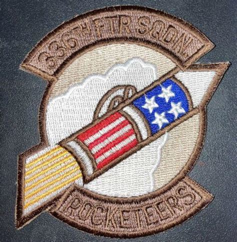 Usaf 336th Fighter Squadron Rocketeers Patch 3690512653