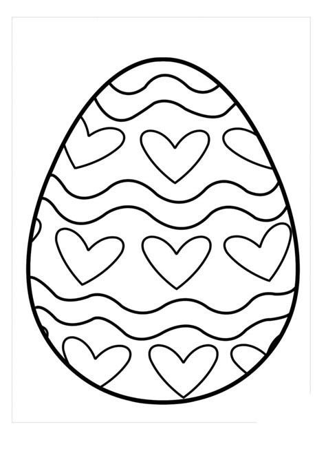 free printable easter egg coloring page