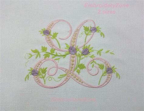 I'm always on the hunt for great hand embroidery patterns (see my previous lists). L monogram Machine Embroidery design letter L from ...