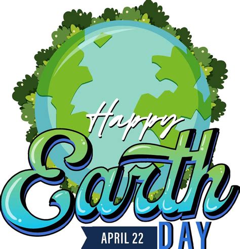 Happy Earth Day April 22 Poster Design 6154170 Vector Art At Vecteezy