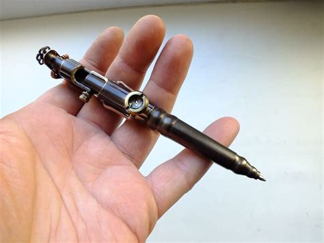 Steampunk Ballpoint Pen A Bolt Action Pen Handmade Bolt Action Pen