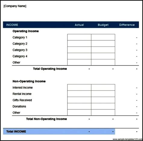 Business Marketing Budget Plan Template Download Sample