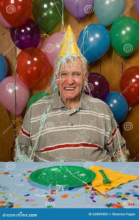 Senior Man At A Party Stock Image Image Of Aging People 62809405