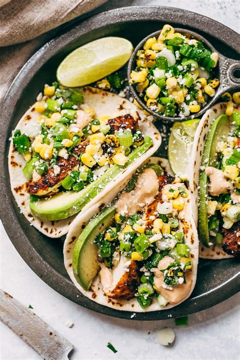 Made with roasted corn, jalapeño, and how would you adjust the cooking time in a slow cooker if using ground turkey instead of chicken? Mexican Street Corn Chicken Tacos Recipe - Little Spice Jar