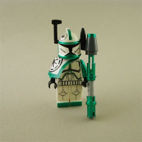 Lego Star Wars Clone Trooper Commander Arc Green Gree Mini