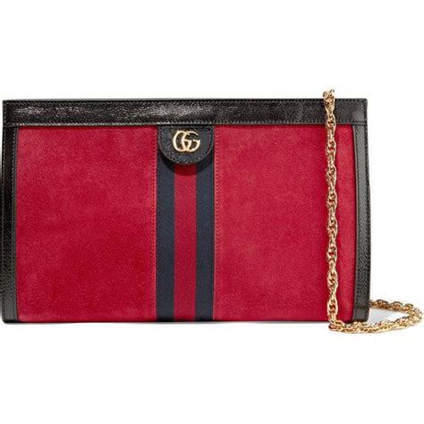 Gucci Ophidia Patent Leather Trimmed Suede Shoulder Bag €1515 Liked
