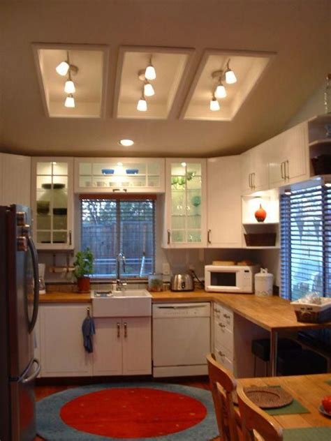 Remodel Flourescent Light Box In Kitchen Light Fixtures In The