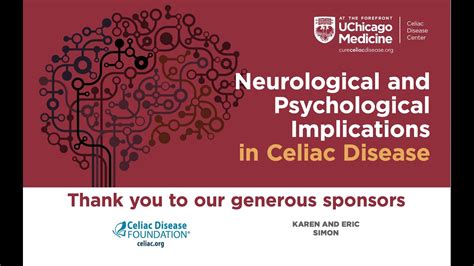 Uchicago Cme Neurological And Psychological Implications In Celiac