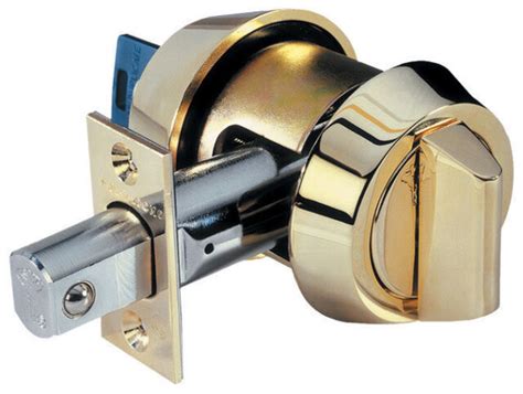 Multilock Single Cylinder Deadbolt Lock With Thumbturn Bright Brass Ebay