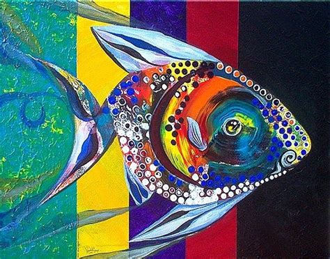 They are big and small and come in. fish paintings - Buscar con Google | Acrylkunst