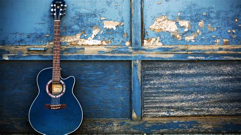 Blue Guitar Wallpaper Backiee