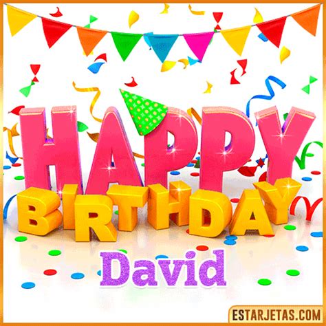 Feliz Cumpleaños David Imágenes  Tarjetas Y Mensajes