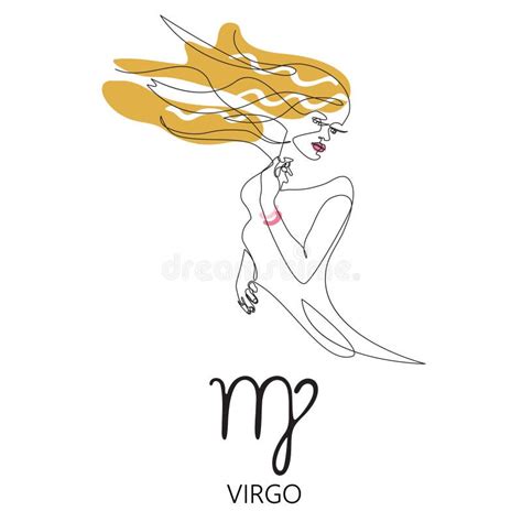 Virgo Zodiac Sign The Symbol Of The Astrological Horoscope Stock