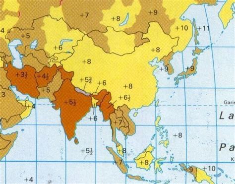 Map Of India Time Zones - Maps of the World