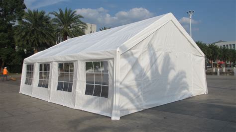 10' x 20' car canopy gazebo tent cover 8 legs steel frame garage sku # ts1020e6 keep your car, truck, family, and friends safe from the elements with this easy to assemble true shelter 10 x 20. Mcombo White 20x26' Heavy Duty Carport Party Tent Canopy ...