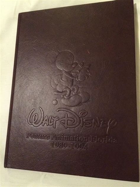 Disney 1989 1994 Feature Animation Florida Cast Member Yearbook Book