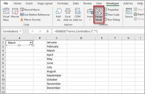 How To Enable Design Mode In Excel How To Enable