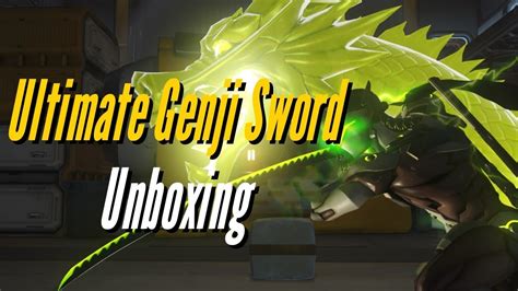 Overwatch Ultimate Genji Sword Unboxing American Sign Language With Cc