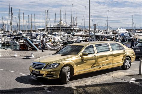 Golden Mercedes Limo Limousines Pinterest Limo Mercedes Benz And