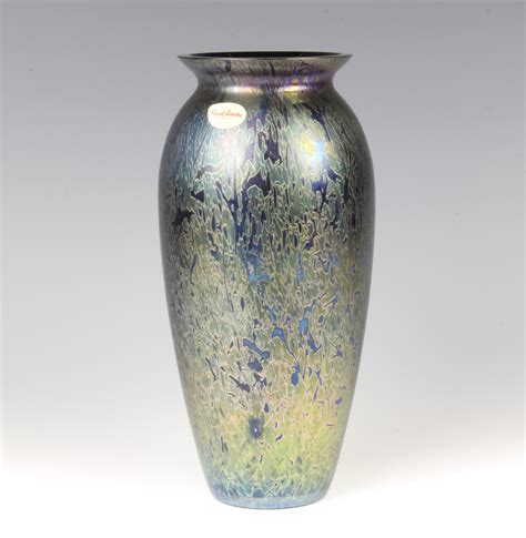 A Royal Brierley Art Glass Vase 27cm Boxed 13th February 2019 Denhams