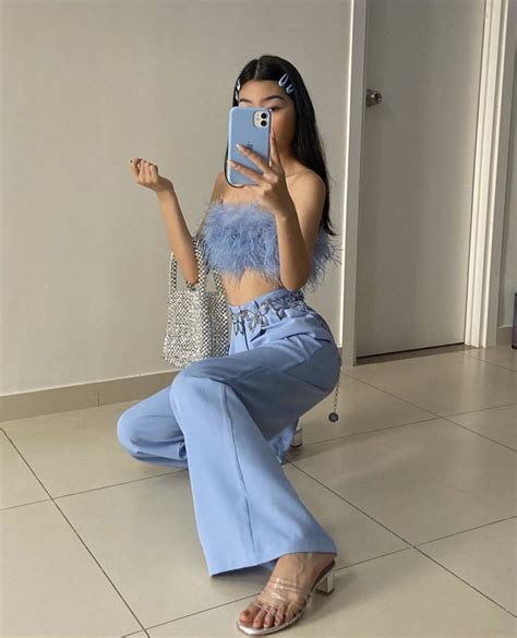 Fan Outfits Account On Twitter Baby Blue Oanhdaqueen Outfits Outfits S Outfits For