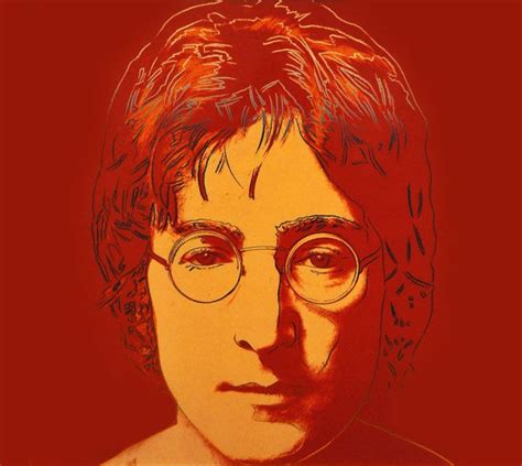 Lithograph Of Musician John Lennon By Andy Warhol Beatles
