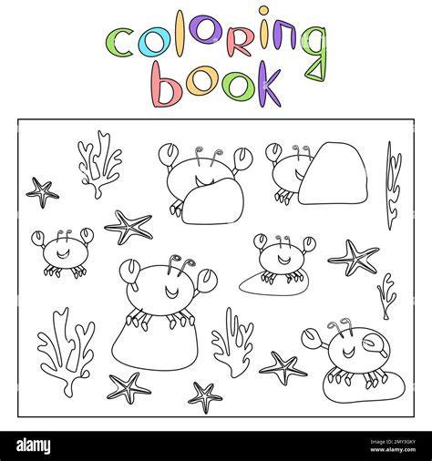 Colorea Un Dibujo Para Niños De 4 A 6 Años Imagen Vector De Stock Alamy
