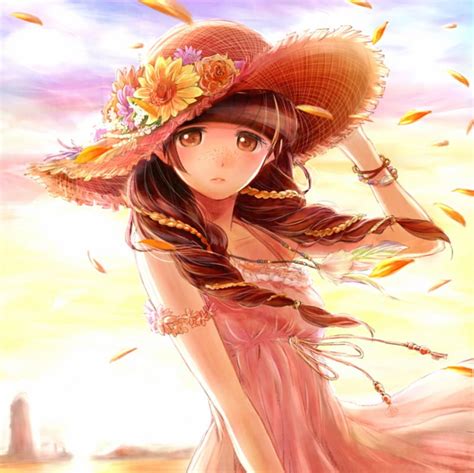 720p Free Download Straw Hat Pretty Dress Flow Breeze Bonito