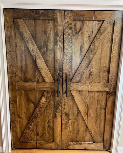 Bi Fold Barn Door Etsy Bifold Barn Doors Barn Door Closet Bifold